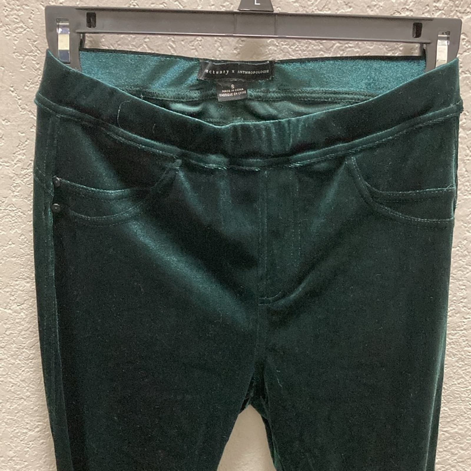 Sanctuary Sanctuary x Anthropologie Green Velvet Leggings Women Size S Grailed