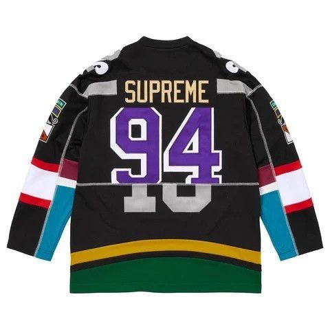 Supreme Supreme Panel Hockey Jersey Black Small Size US S / EU 44-46 / 1 - 9 Thumbnail