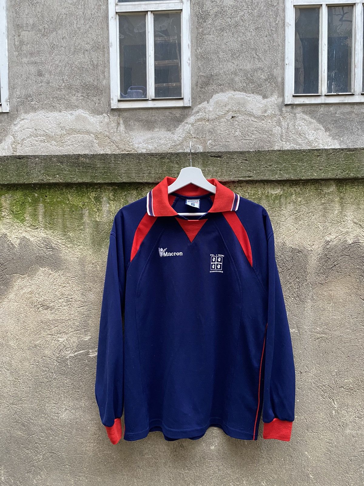 Vintage 90s Macron Pol Mori 20 Fabio Soccer Jersey