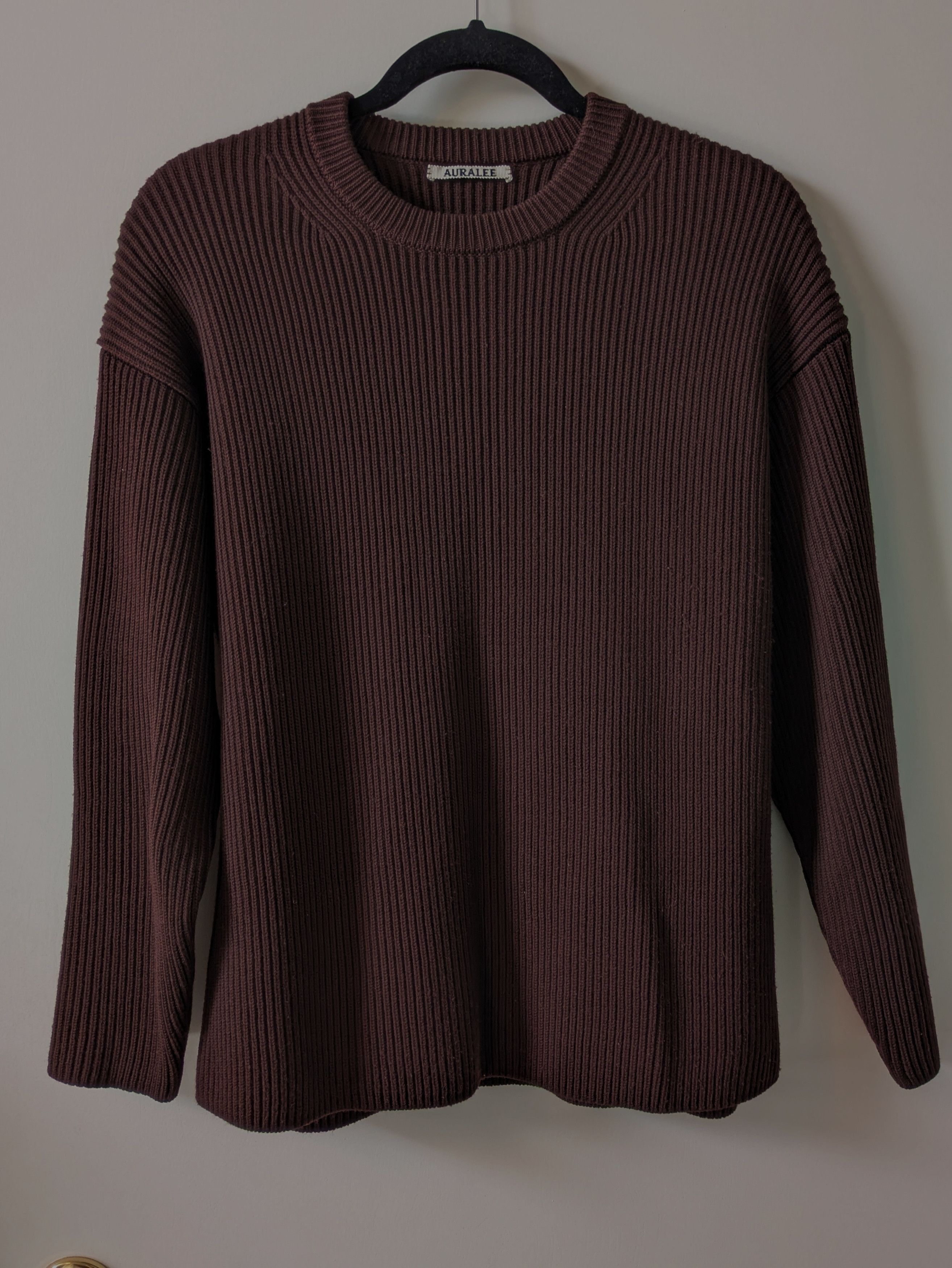 Auralee HEMP RIB KNIT BIG CARDIGAN | Grailed