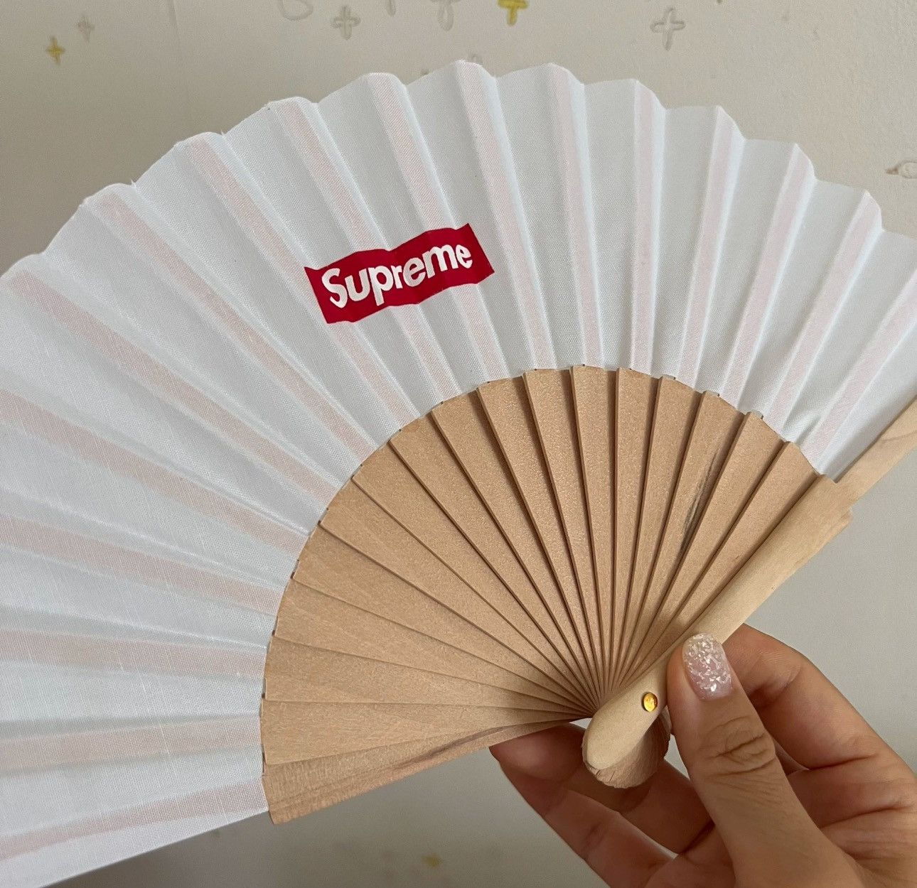 Supreme Supreme Folding Fan White Size ONE SIZE - 1 Thumbnail