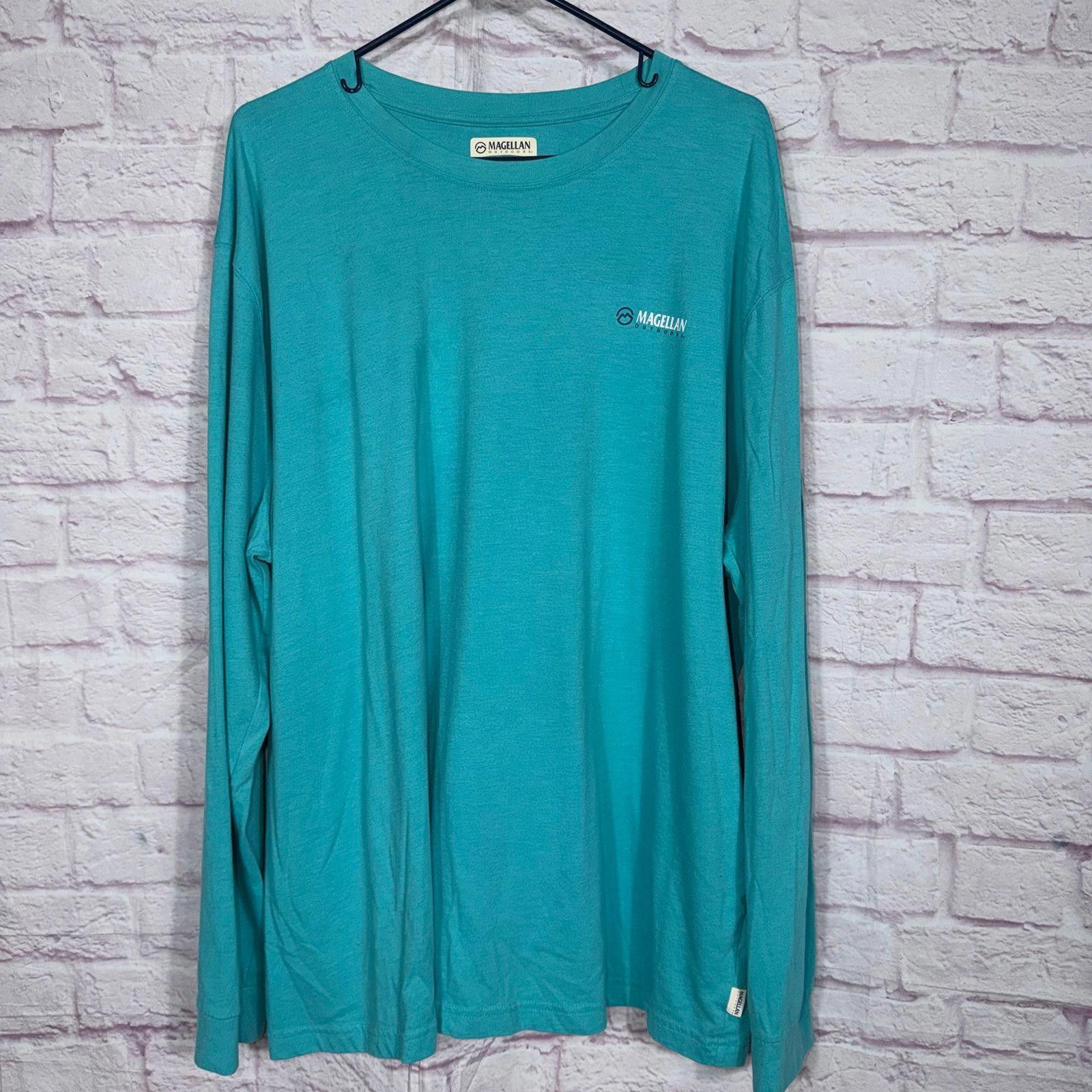 Magliano Magellan Outdoors 3X Long Sleeve Shirt in Teal Size 3XL / US 20-22 - 1 Thumbnail