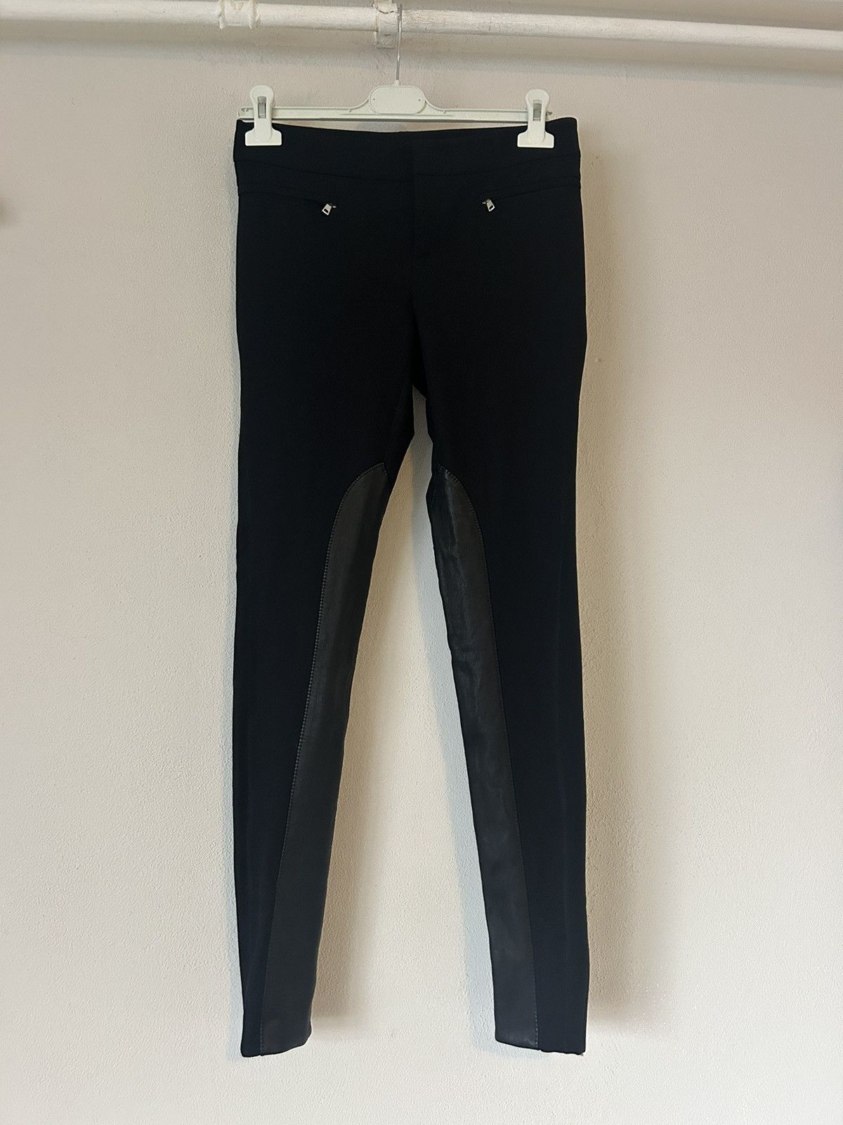 Gucci Gucci Black Pants with Leather Panels – Size 38 Size 26" / US 2 / IT 38 - 1 Thumbnail