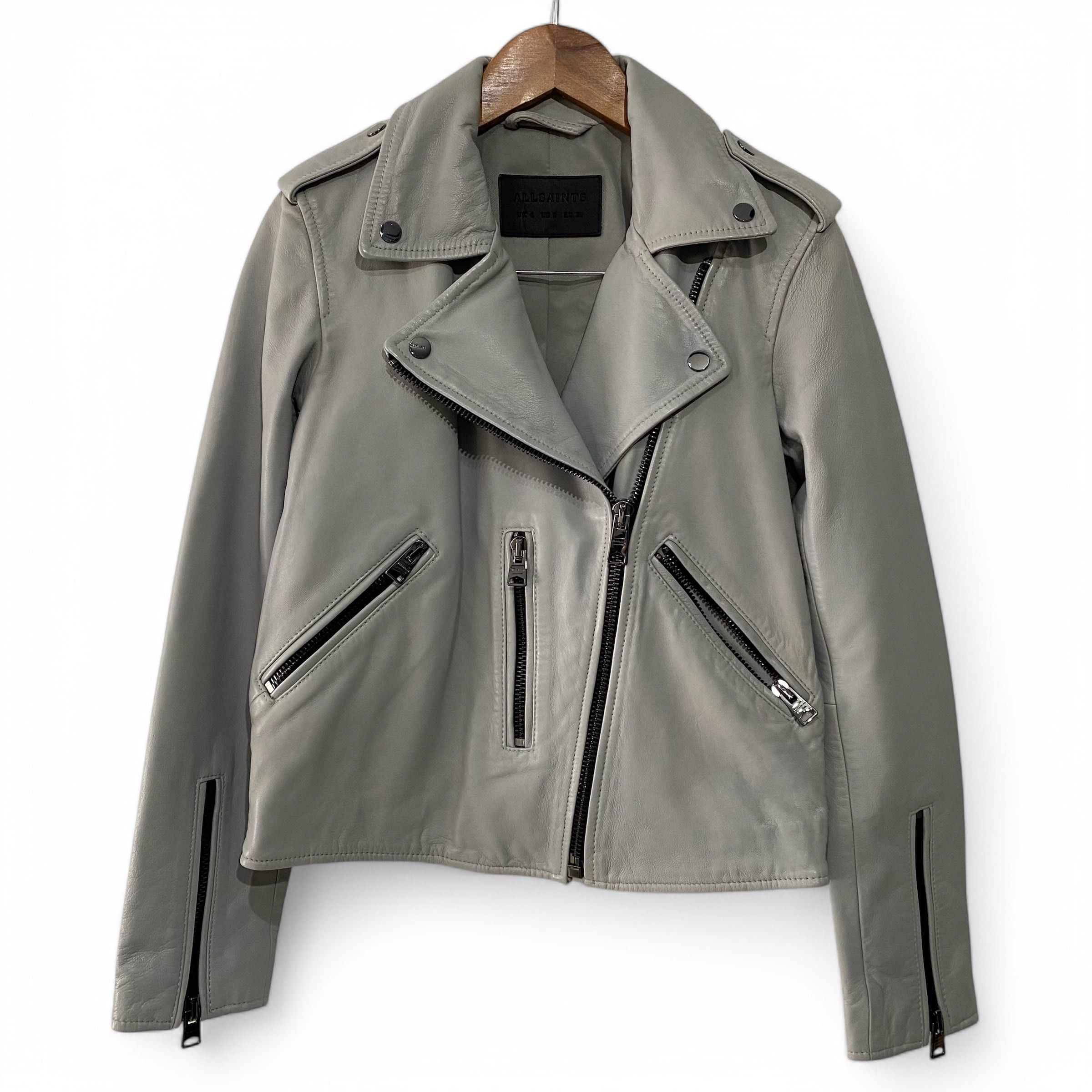Allsaints All Saints Sheep Skin Ryders Jacket Size XS / US 0-2 / IT 36-38 - 1 Thumbnail