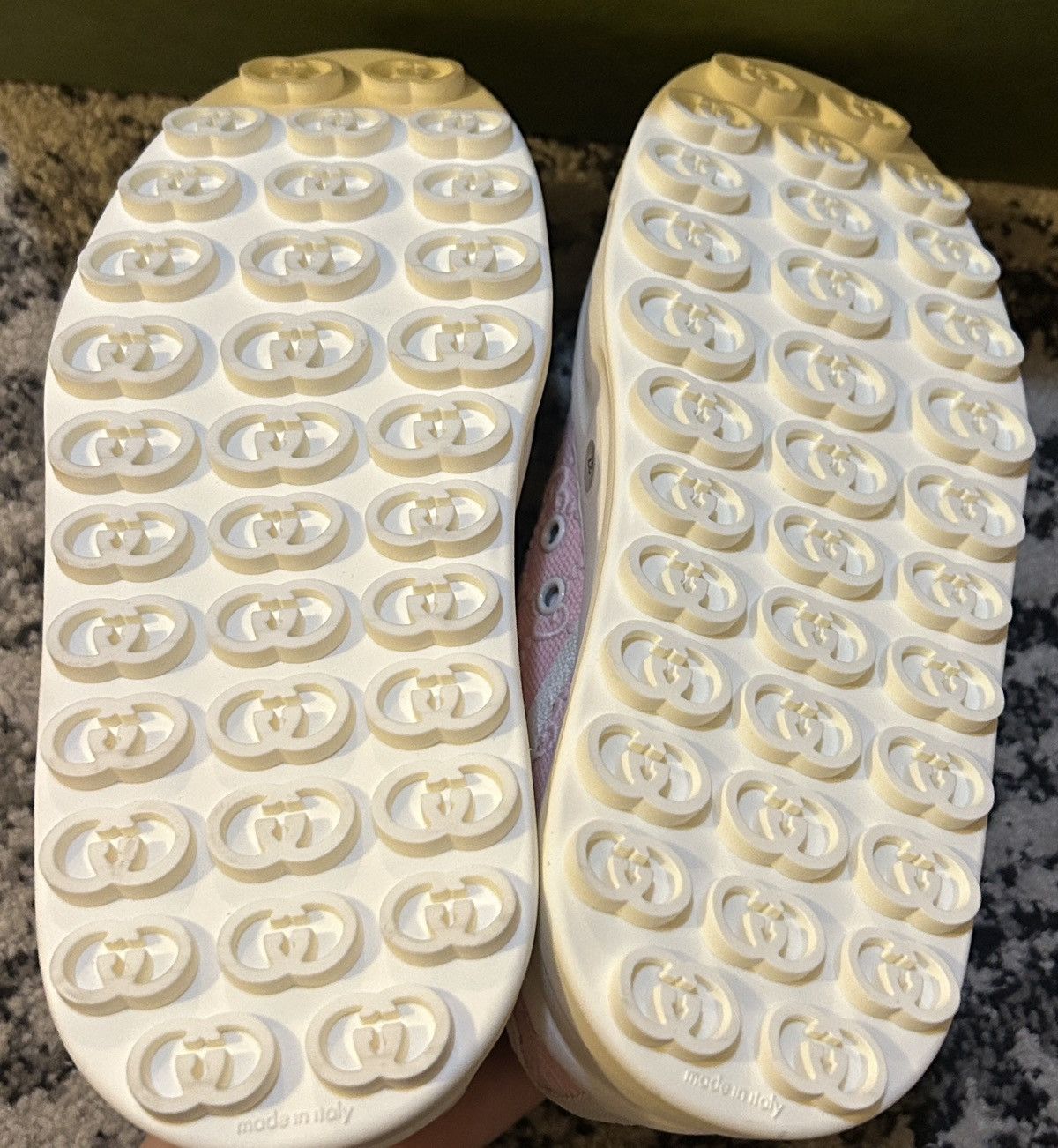 Gucci Gucci Tennis 1977 Pink GG Logo Embroidery Low Top Sneaker Size US 7 / IT 37 - 5 Thumbnail