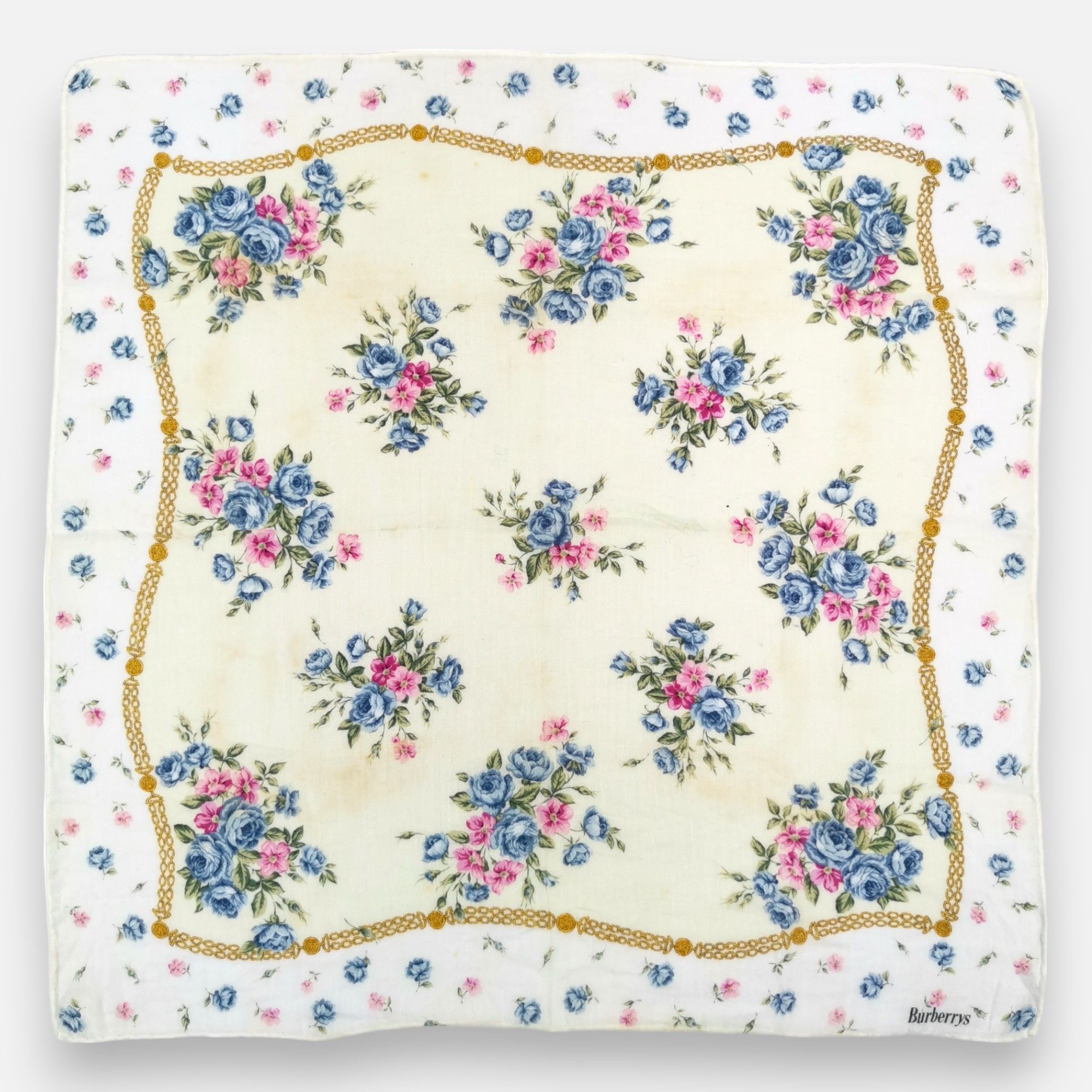 Burberry Vintage Burberry Handkerchief Pocket Square Bandana Size ONE SIZE - 3 Thumbnail