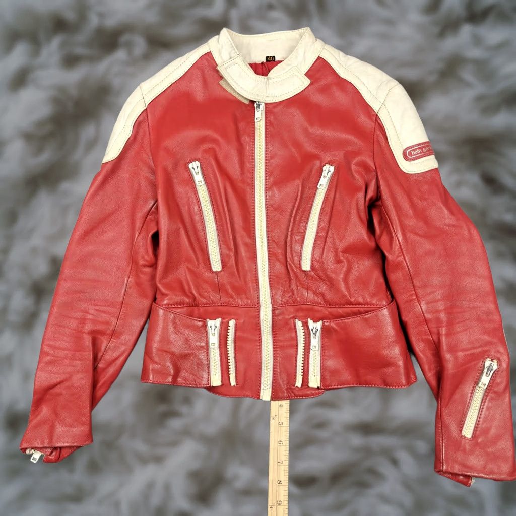 Shein Alternative title: Vintage Hein Gericke Jacket - Womens 40 Red White Leather Motorcycle Zip Size S / US 4 / IT 40 - 1 Thumbnail
