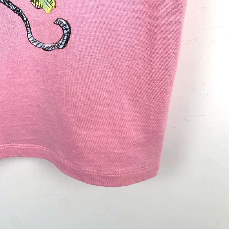 Gucci Gucci Floral printed round-neck pink cotton short-sleeved T Size US XS / EU 42 / 0 - 5 Thumbnail