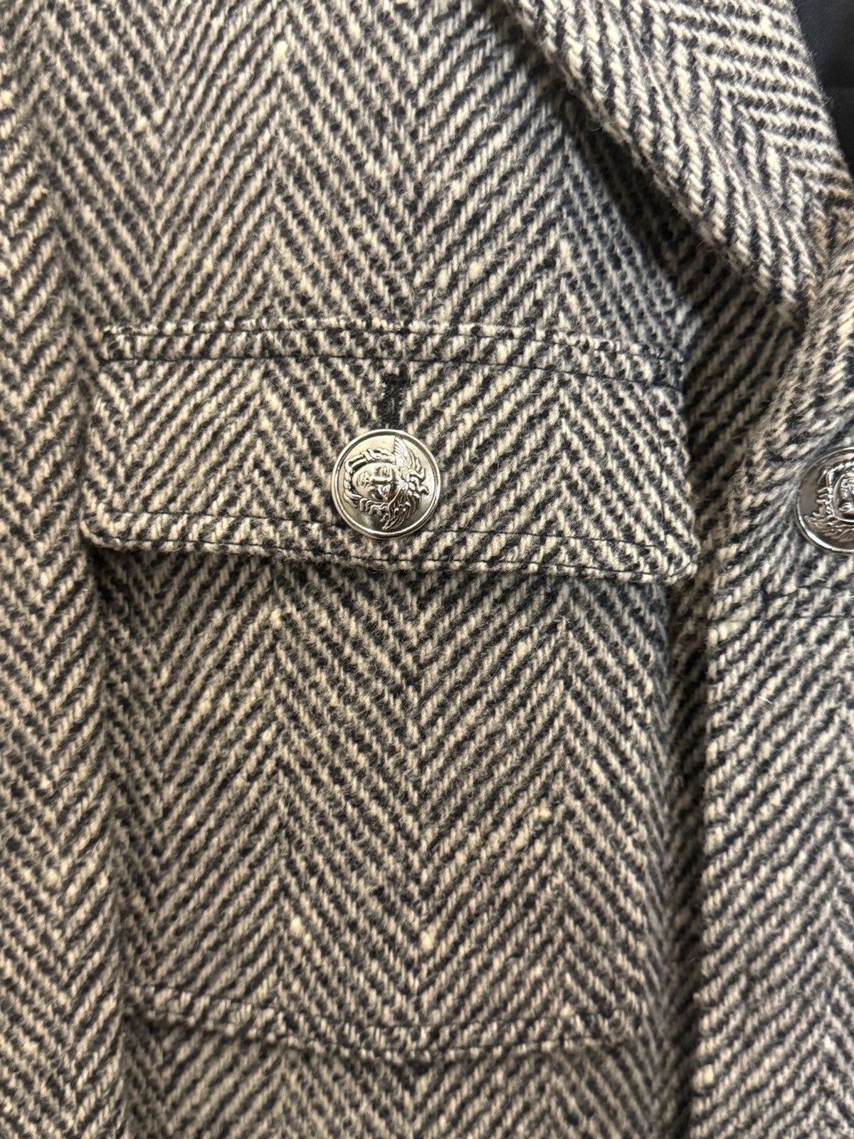 Versace Jeans Couture 90’s Tweed Coat Size US XL / EU 56 / 4 - 5 Thumbnail