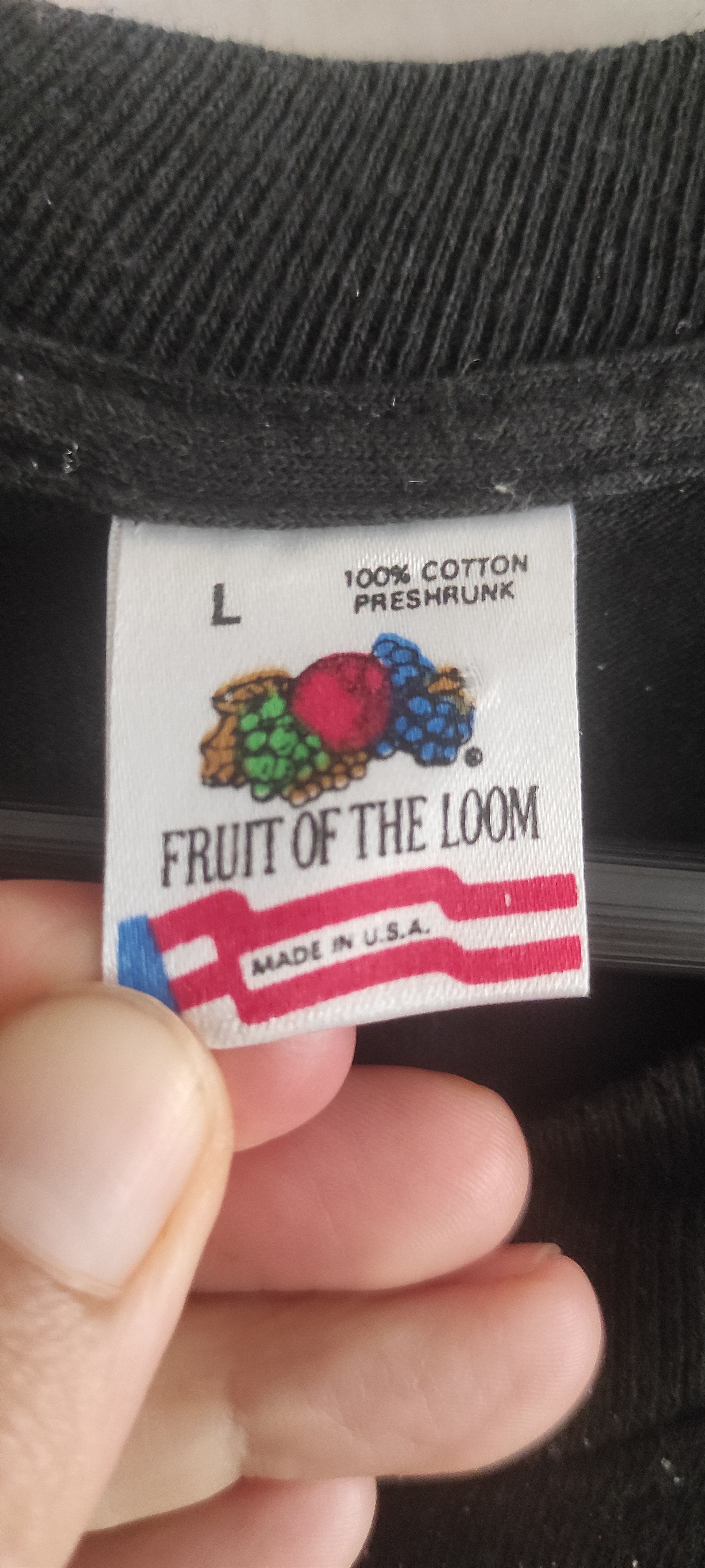 Fruit Of The Loom VTG 90s Yellowstone Wolf AOP Shirt Made In USA Size US L / EU 52-54 / 3 - 6 Thumbnail