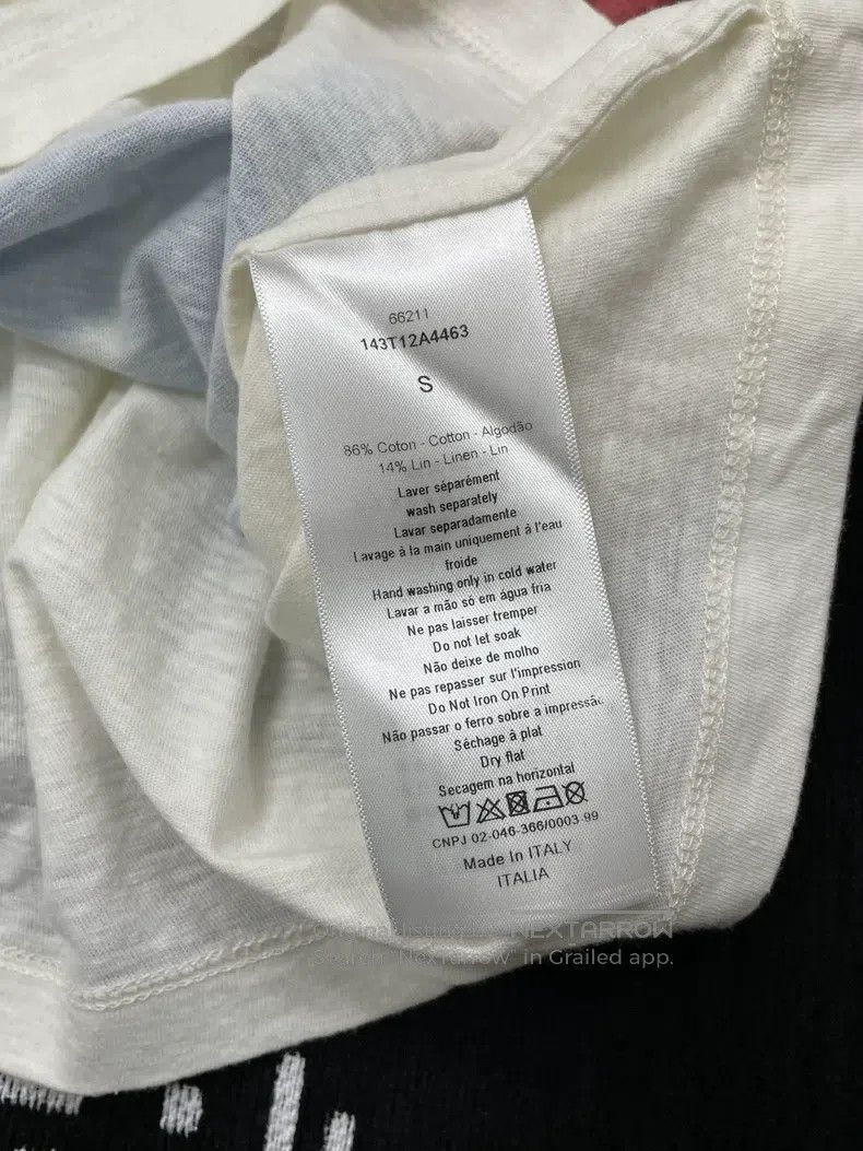 Dior Dior White letter love T-shirt Size S / US 4 / IT 40 - 6 Thumbnail