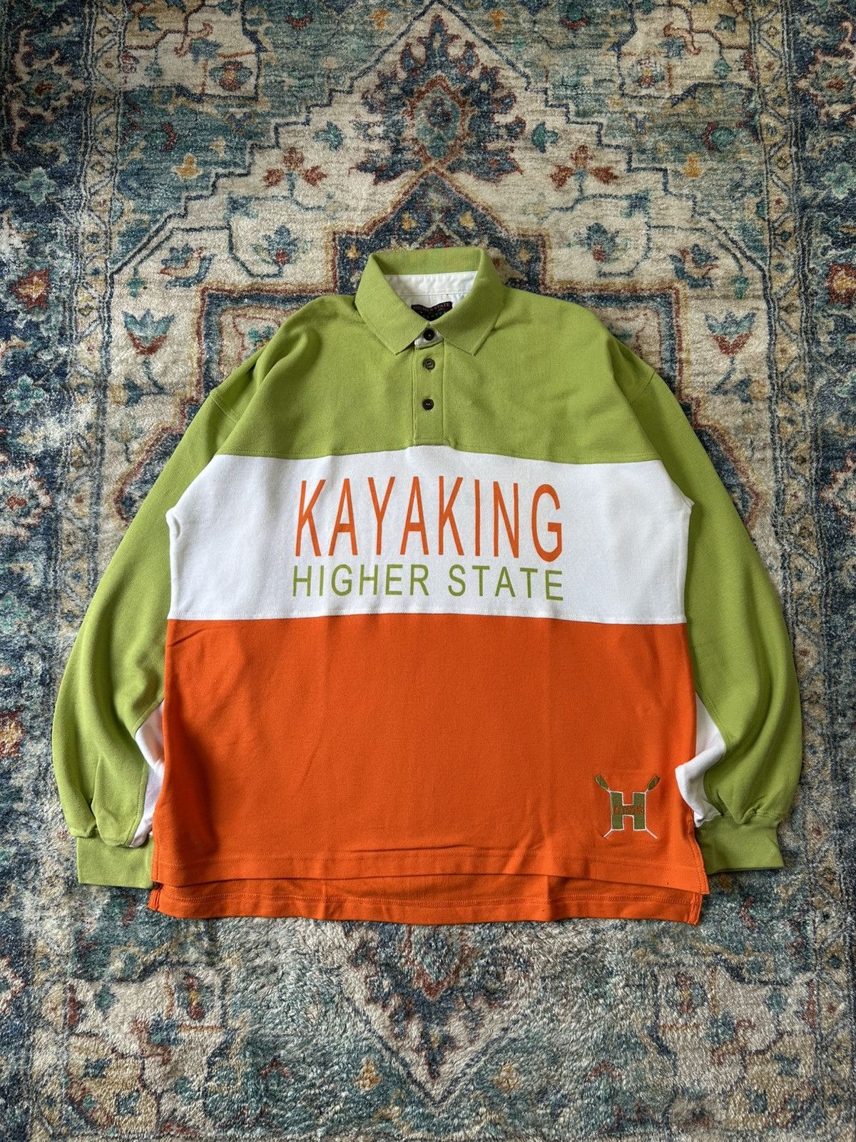 Vintage Vintage NWT Higher State Kayaking Polo Shirt Large Size US L / EU 52-54 / 3 - 1 Thumbnail