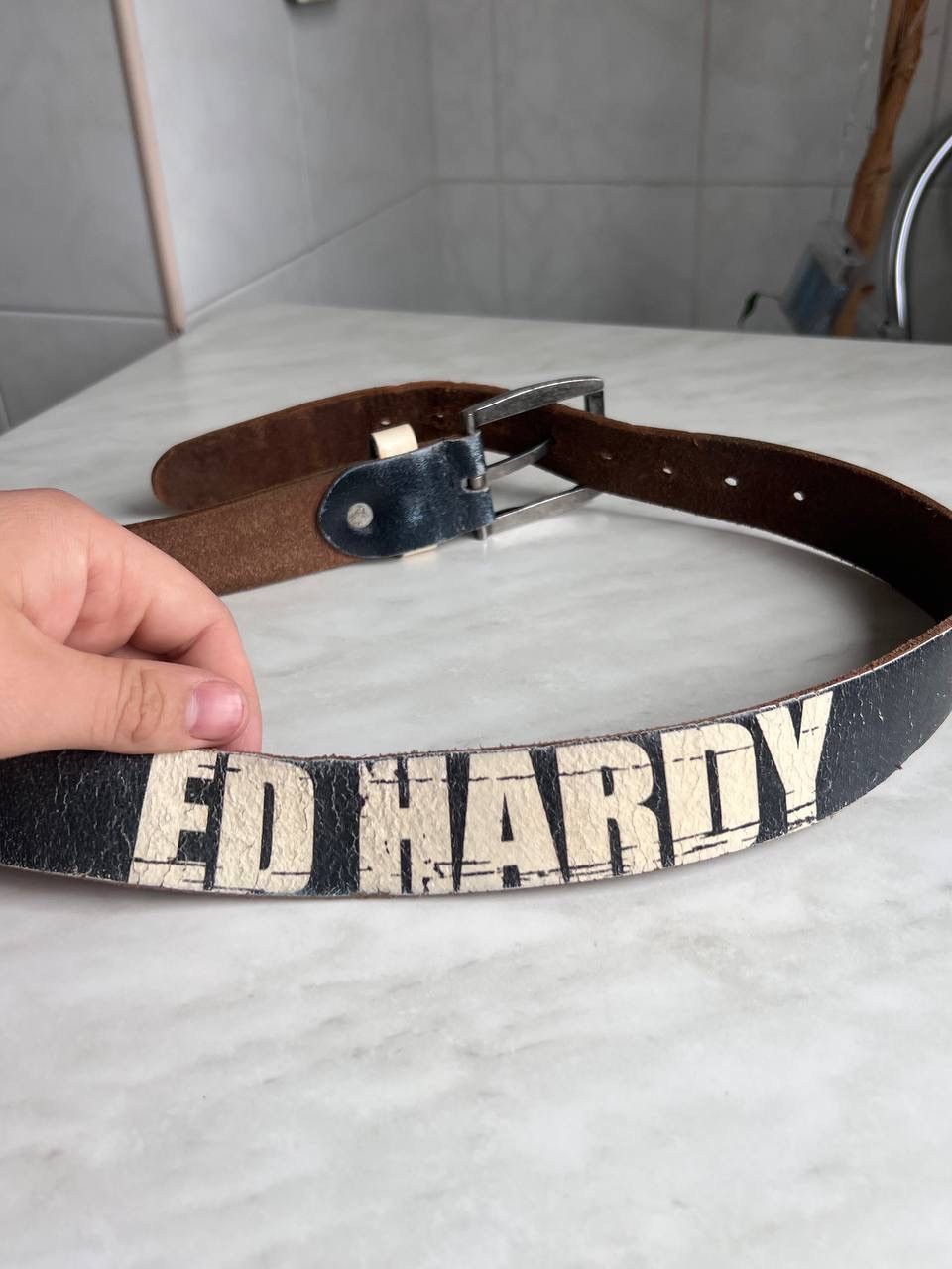 Ed Hardy Y2K vintage Ed hardy belts leather Streetwear Tigers y2k 00s Size ONE SIZE - 5 Thumbnail