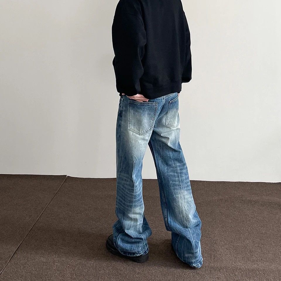 Vintage Mens Jeans Baggy Y2k Streetwear Trousers Loose Straight Leg Size US 34 / EU 50 - 5 Thumbnail
