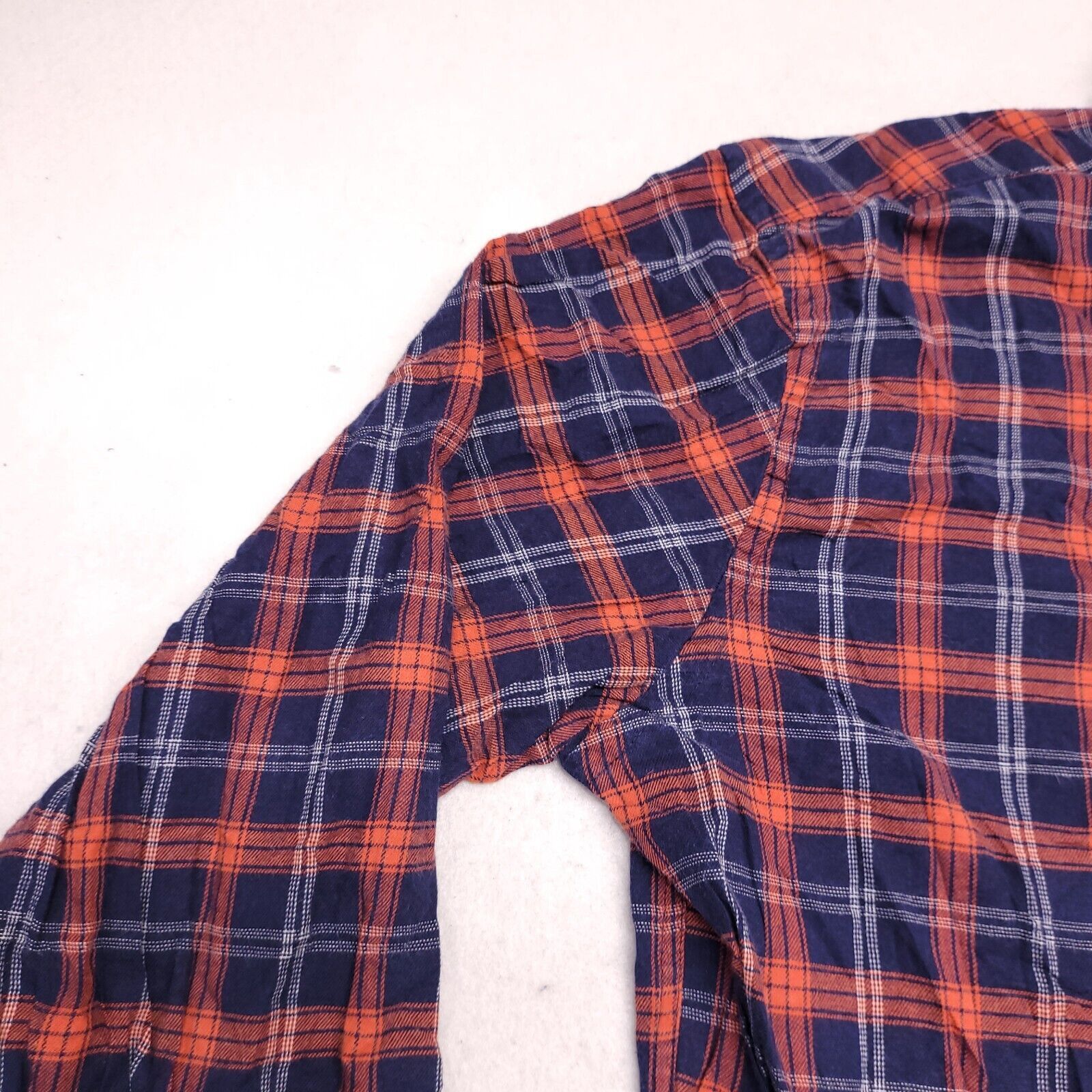 Old Navy Old Navy Tartan Flannel Shirt Mens Size Medium M Blue Orange Size US M / EU 48-50 / 2 - 4 Thumbnail