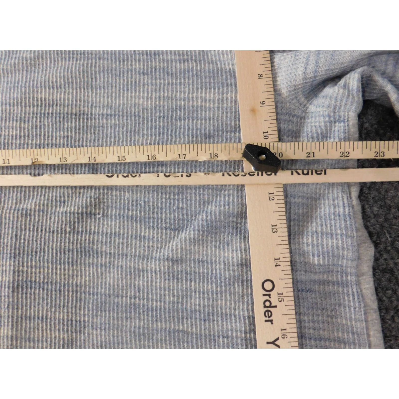 J. Jill J Jill Sweater Large Blue Womens Pullover Crewneck Stretch Classic Cuffed Knit Cable-Knit Long Sleeve Raglan Sleeve Button Closure Size L / US 10 / IT 46 - 6 Thumbnail