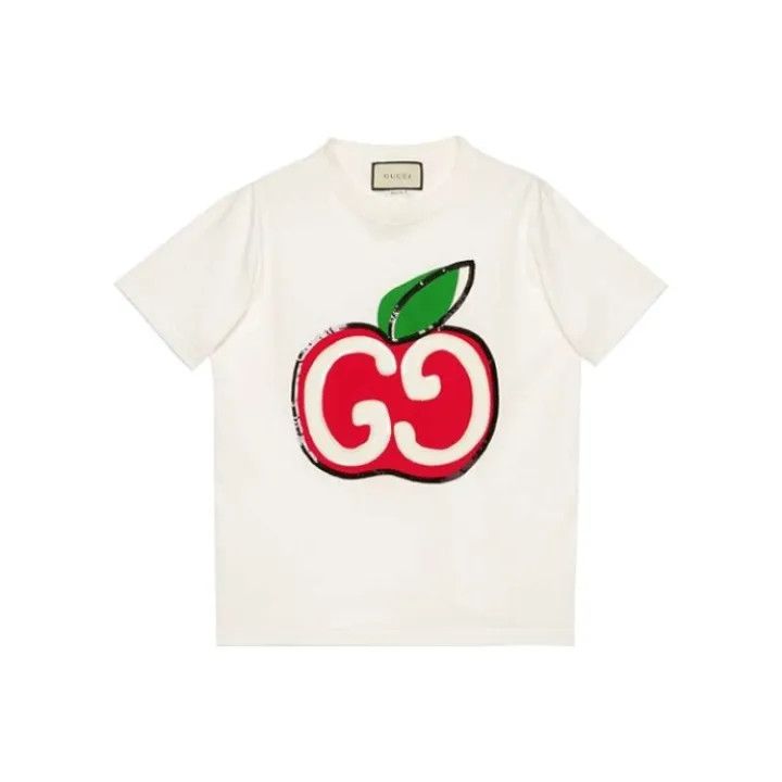 Gucci Apple Print Short Sleeve T-Shirt