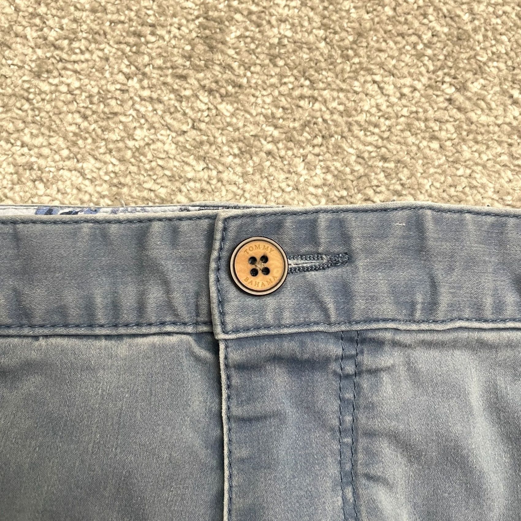 Tommy Bahama Tommy Bahama Chino Shorts Mens 36 Blue Pockets Cotton Blend Casual Outdoor Size US 36 / EU 52 - 3 Thumbnail