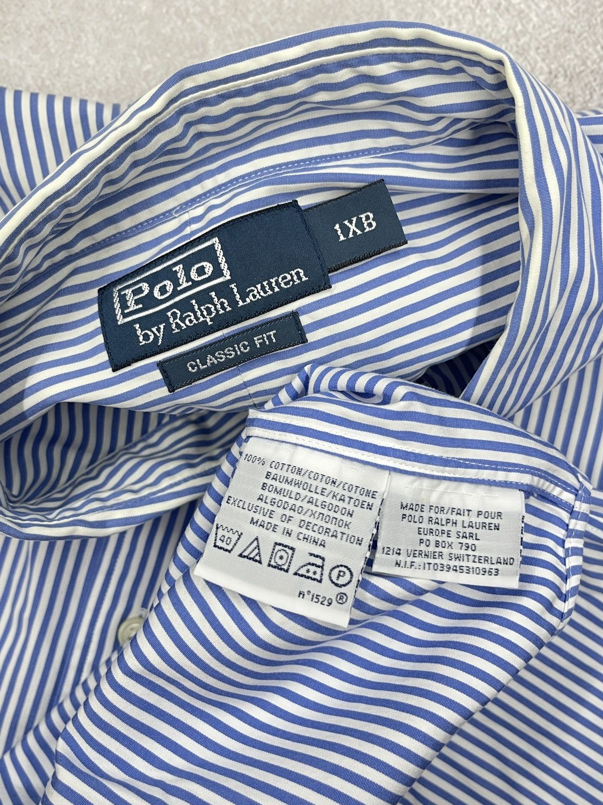 Polo Ralph Lauren Vintage Polo Ralph Lauren Striped Shirt Blue Y2K RRL Size XL Size US XL / EU 56 / 4 - 7 Thumbnail