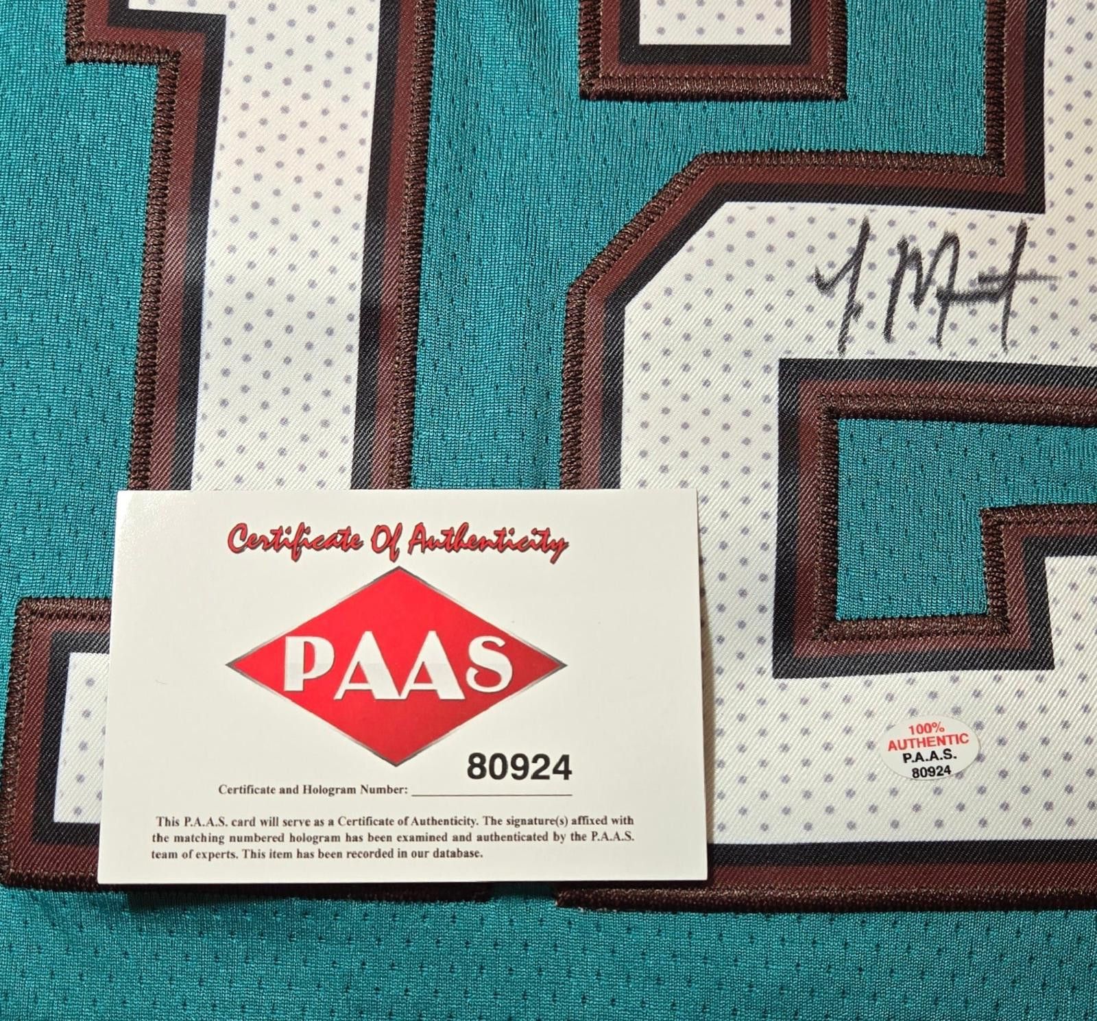 Other Ja Morant Grizzlies signed basketball jersey PAAS COA (XL) Size ONE SIZE - 4 Thumbnail
