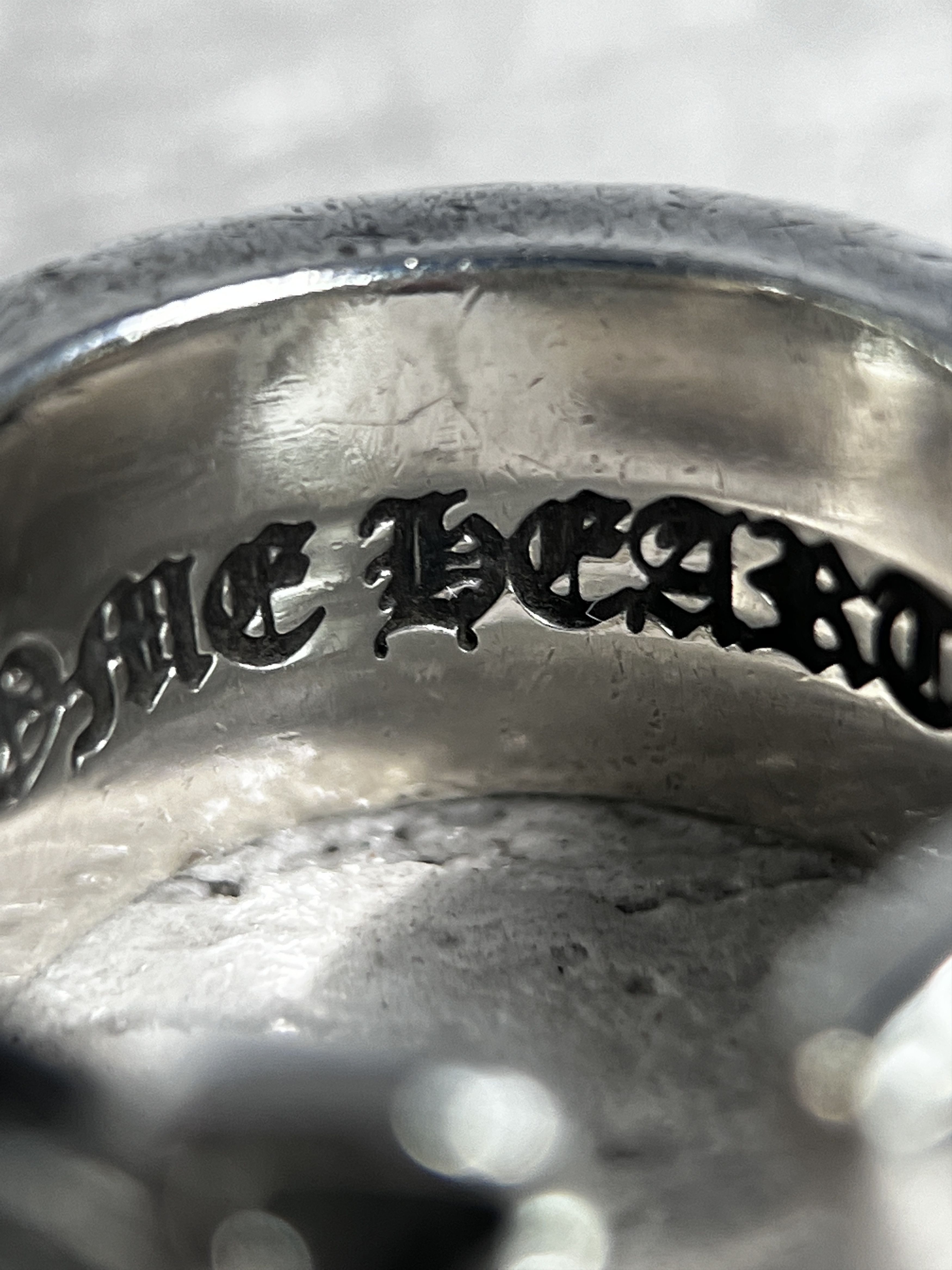 Chrome Hearts Chrome Hearts Scroll Band Ring 925 Sterling Silver Size 7.5 Size ONE SIZE - 14 Thumbnail