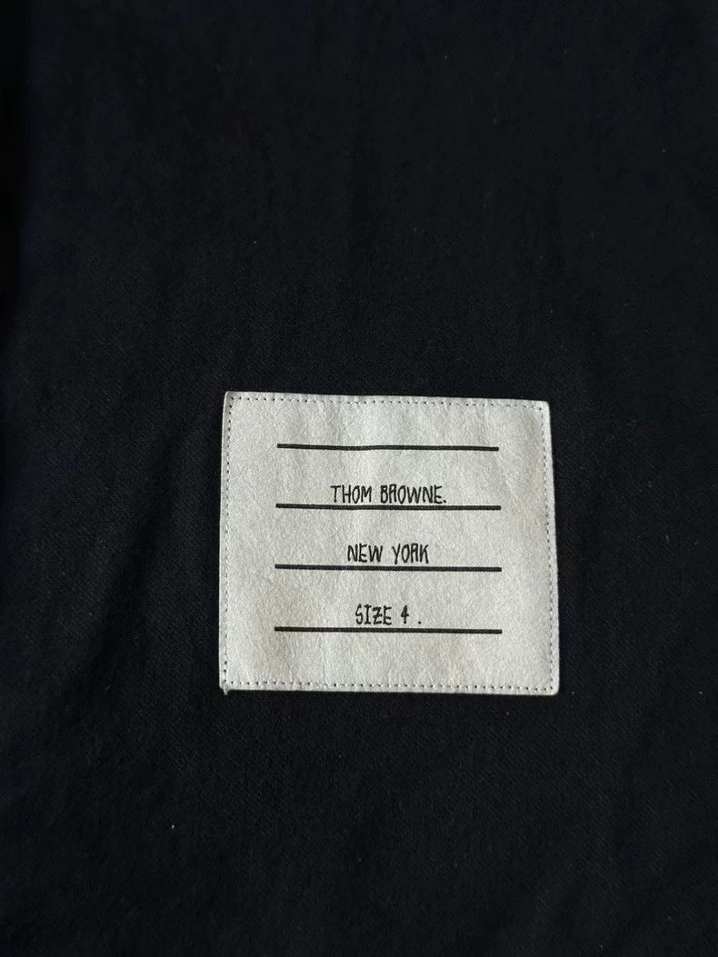 Thom Browne Thom browne Navy blue sleeve-labeled shirt 2503-Nextarrow Size US XL / EU 56 / 4 - 3 Thumbnail