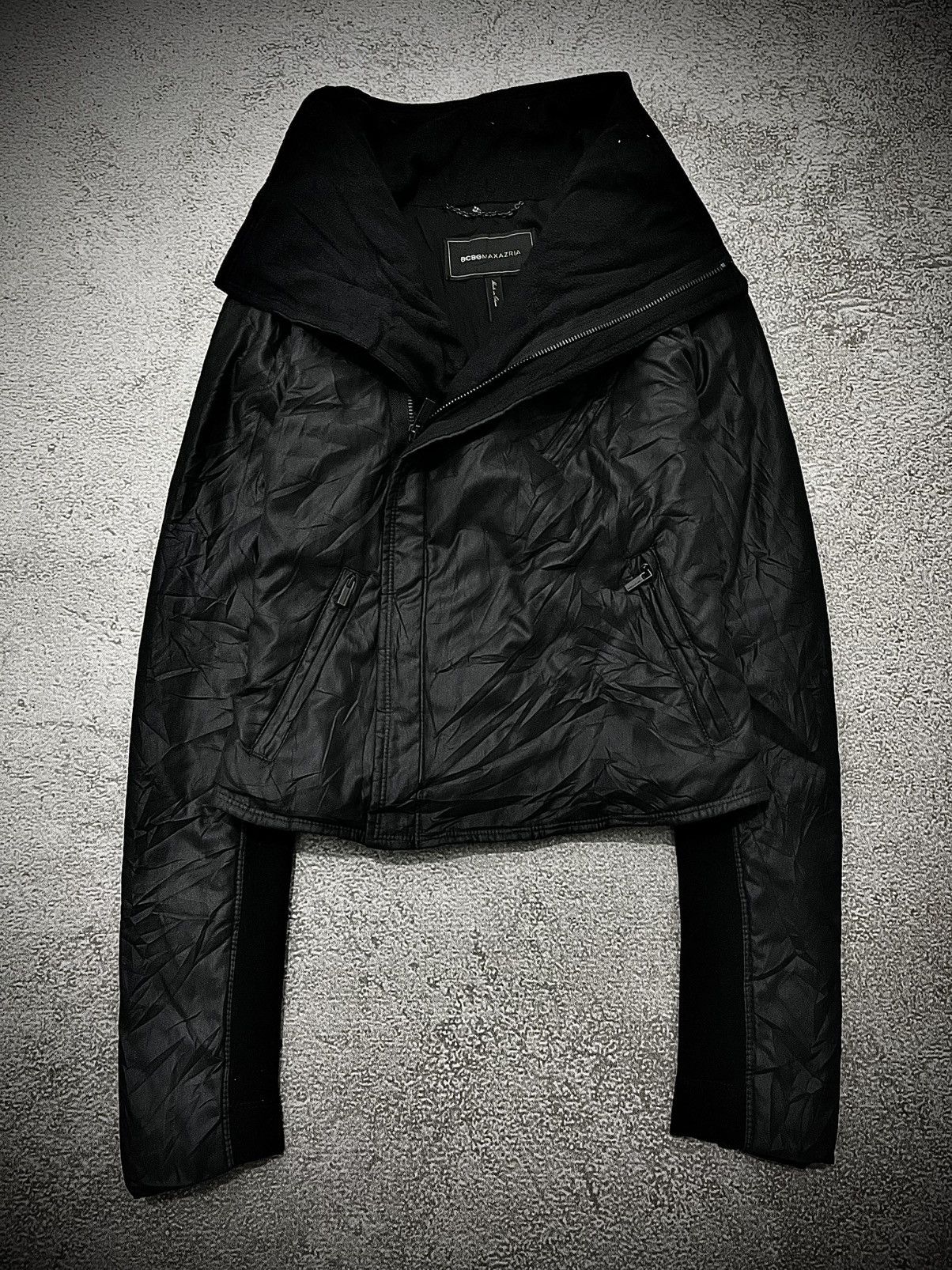 Japanese Brand 2000s BCBGMaxazria Asymmetrical Jacket Rick Owens style Size US M / EU 48-50 / 2 - 2 Thumbnail