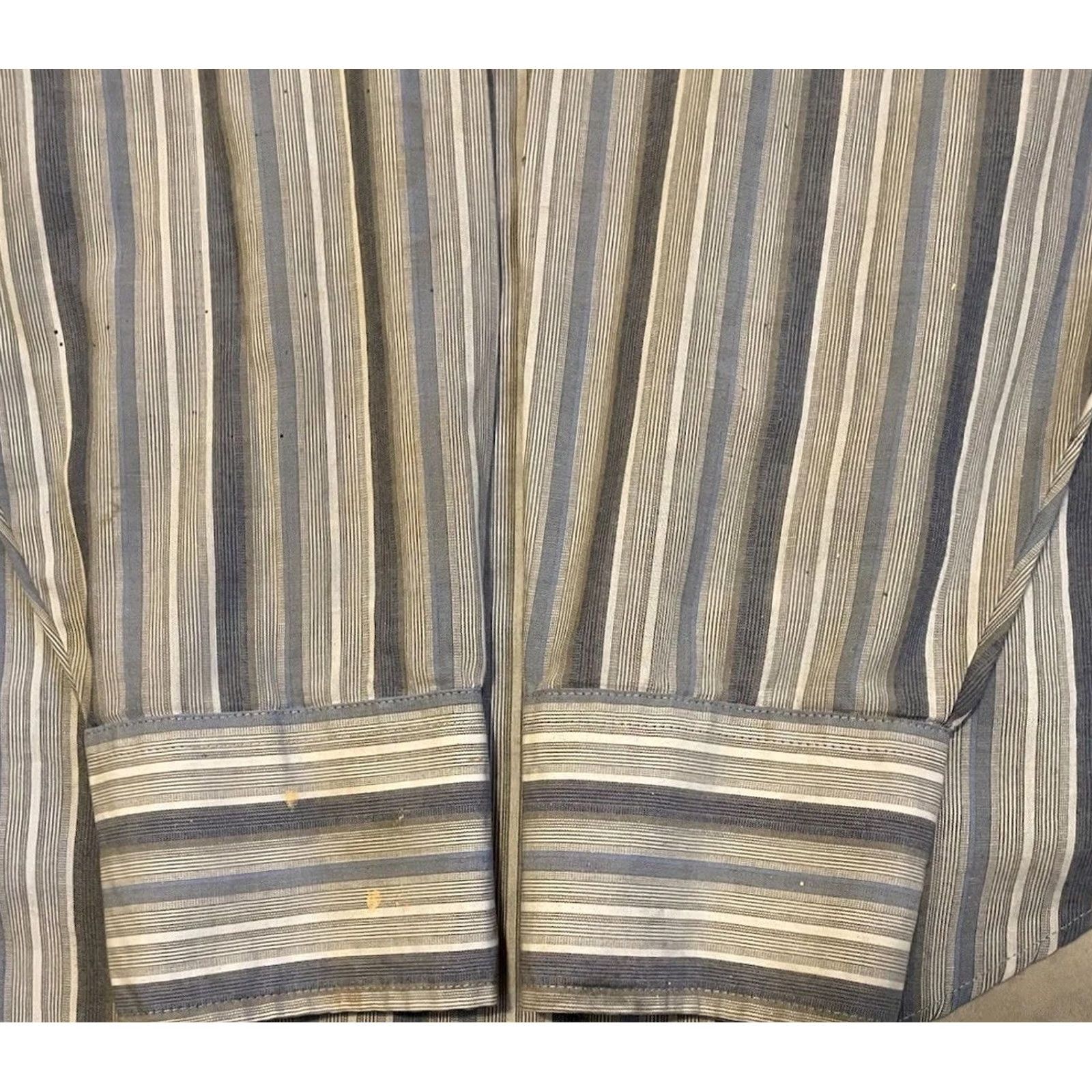 Vintage VINTAGE Brushpopper Shirt XL Blue Button-Up Long Sleeve Pearl Snap 70s 80s Retro Southwestern Cowboys | Mens Size US XL / EU 56 / 4 - 5 Thumbnail