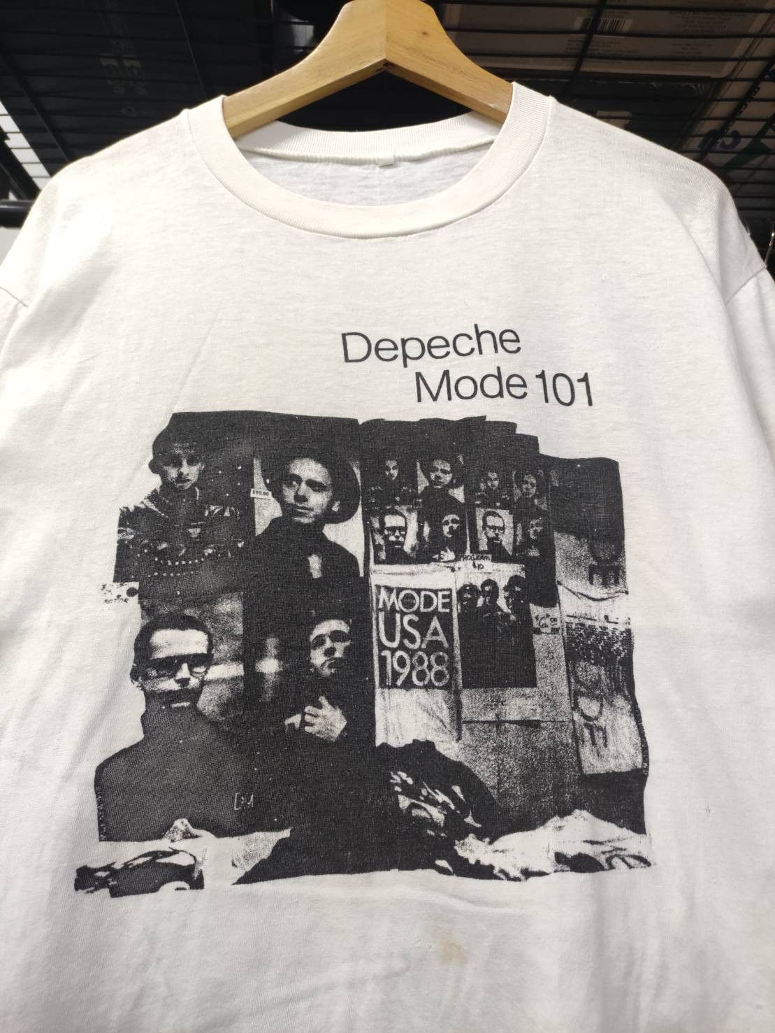 Band Tees Vtg 80's Depeche Mode " 101 " Live Album Promo T-Shirt Size US L / EU 52-54 / 3 - 1 Thumbnail