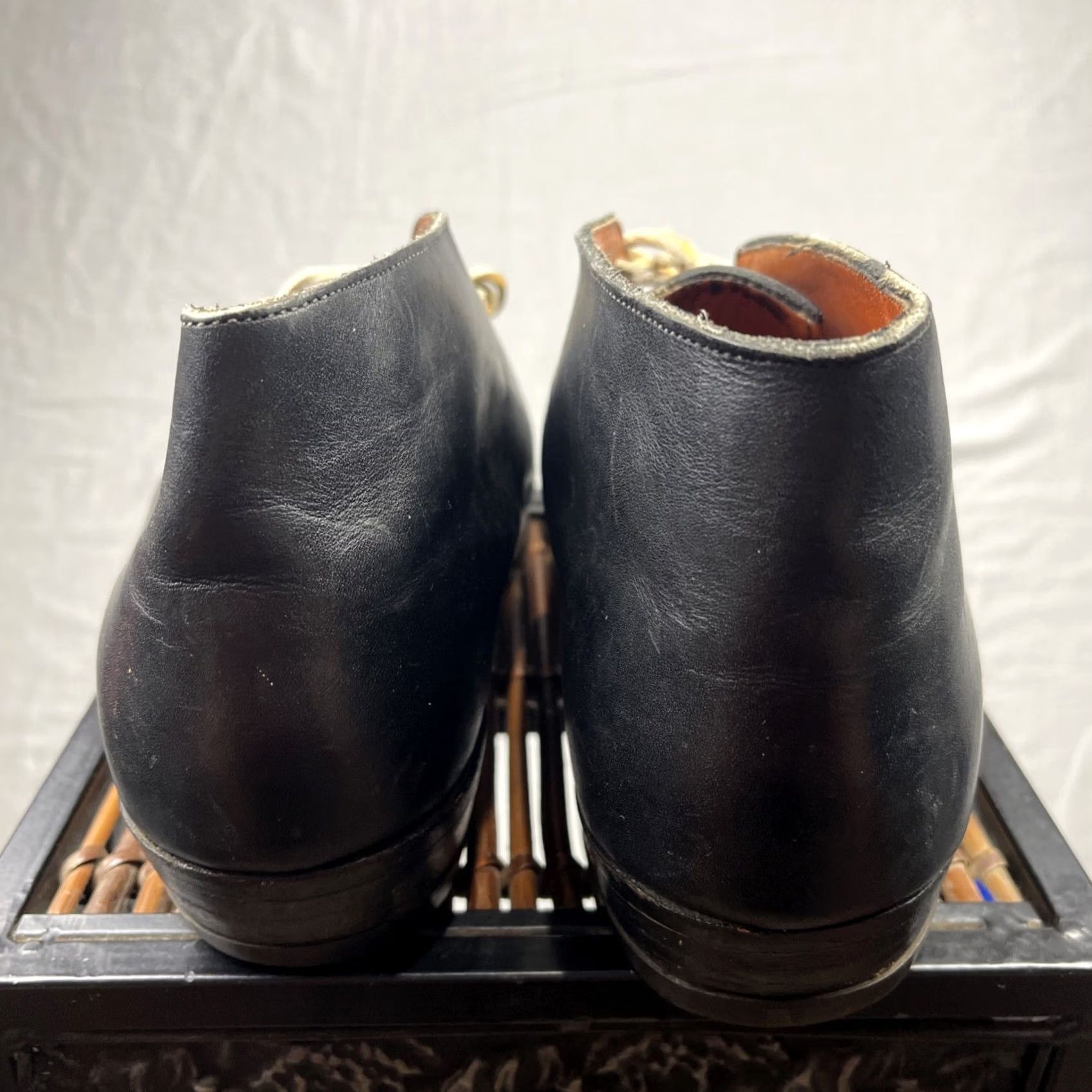 Frye Frye Chukka Boots Mens 10.5 D Black Leather Lace Up Square Toe Made In USA Boots Mens 10.5 D Black Leather Square Toe Lace Up USA Chukka Frye Size US 10 / EU 43 - 7 Thumbnail
