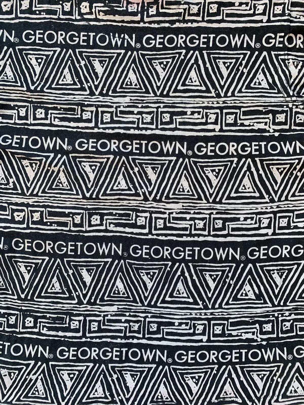 Vintage Vintage 90s Rare Georgetown Hoyas Print T-Shirt Black Large Size US L / EU 52-54 / 3 - 4 Thumbnail