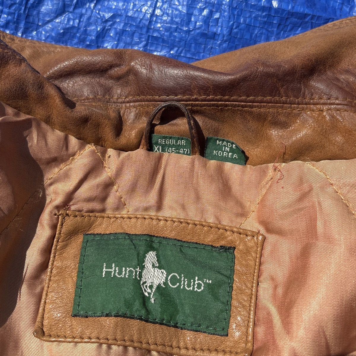 Hunt Club Vintage Hunt club brown leather jacket Size US L / EU 52-54 / 3 - 5 Thumbnail