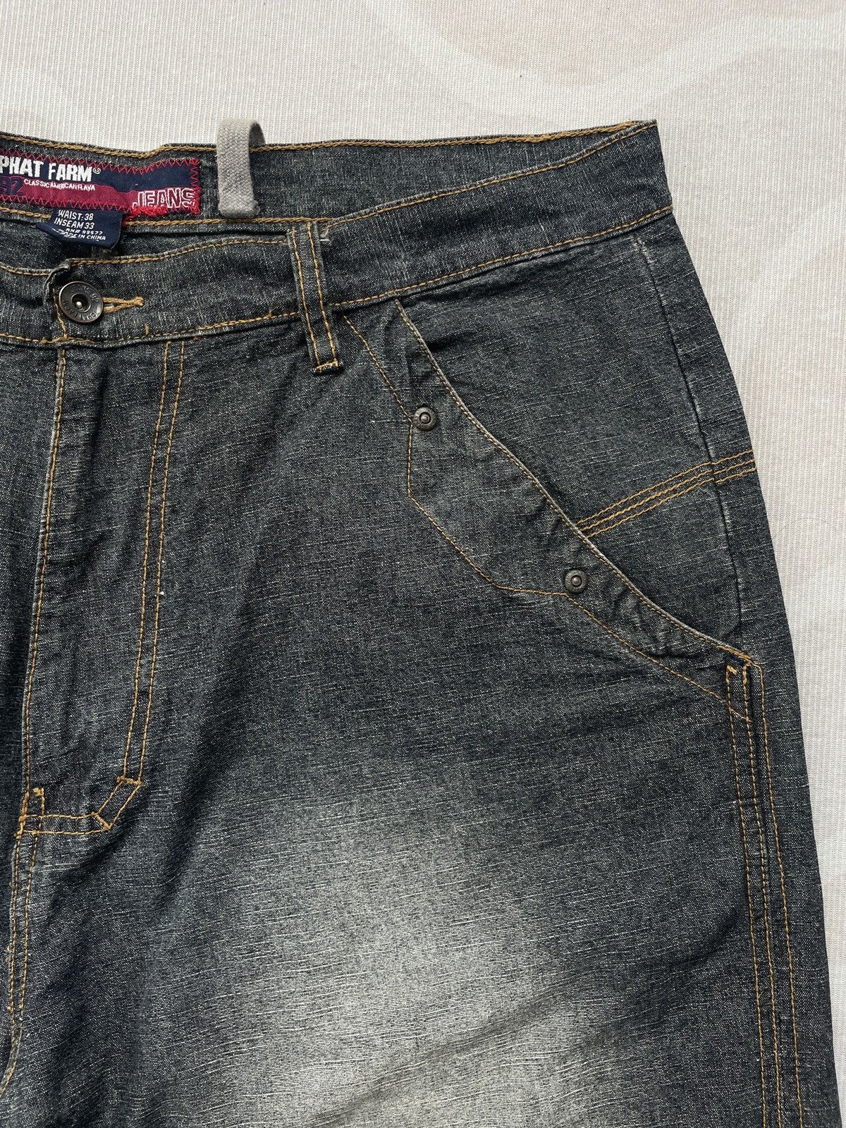 Phat Farm Vintage Phat Farm Baggy Denim Size US 37 - 5 Thumbnail