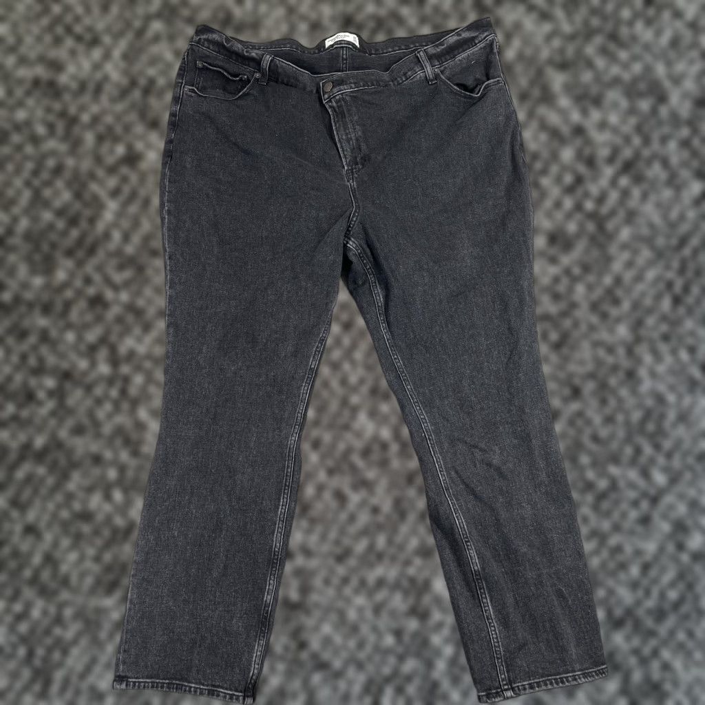 Abercrombie & Fitch VINTAGE Abercrombie & Fitch Curve Love ‘90s Straight Jeans Plus Size 22 Black Womens Size 40" / US 18 - 1 Thumbnail