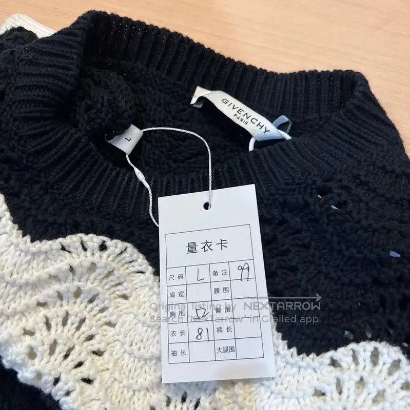 Givenchy Givenchy Striped Cotton Knit Sweater . Size L / US 10 / IT 46 - 4 Thumbnail