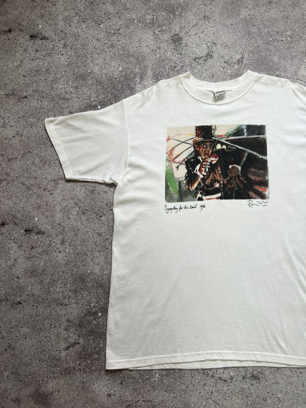 The Rolling Stones × Vintage 2000s Vintage Ronnie Wood 2003 Music T-shirt Men's Size US L / EU 52-54 / 3 - 2 Thumbnail