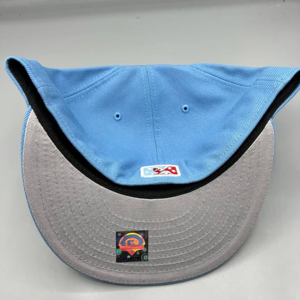 New Era Myrtle Beach Hurricanes Hat Men 7 5/8 Blue MiLB Fitted Cap Size ONE SIZE - 4 Thumbnail