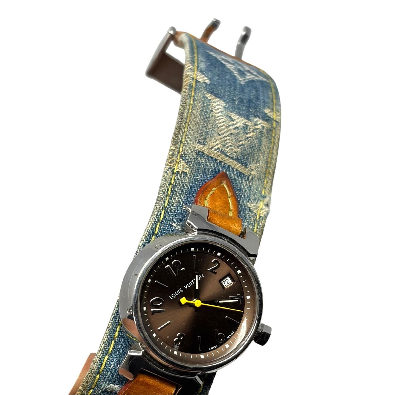 Louis Vuitton Louis Vuitton Denim Tambour Watch Size ONE SIZE - 7 Thumbnail