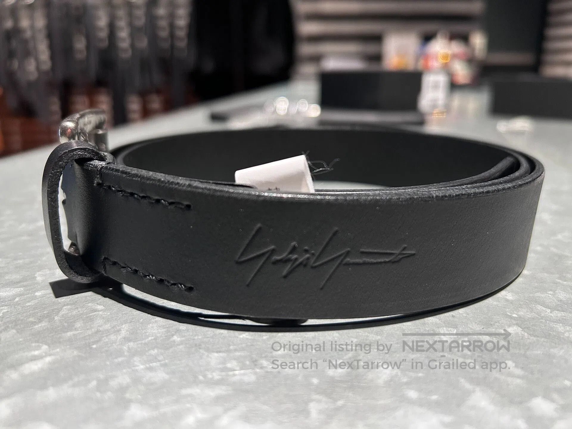 Yohji Yamamoto Yohji Yamamoto Leather Belt for Men. Size ONE SIZE - 2 Thumbnail