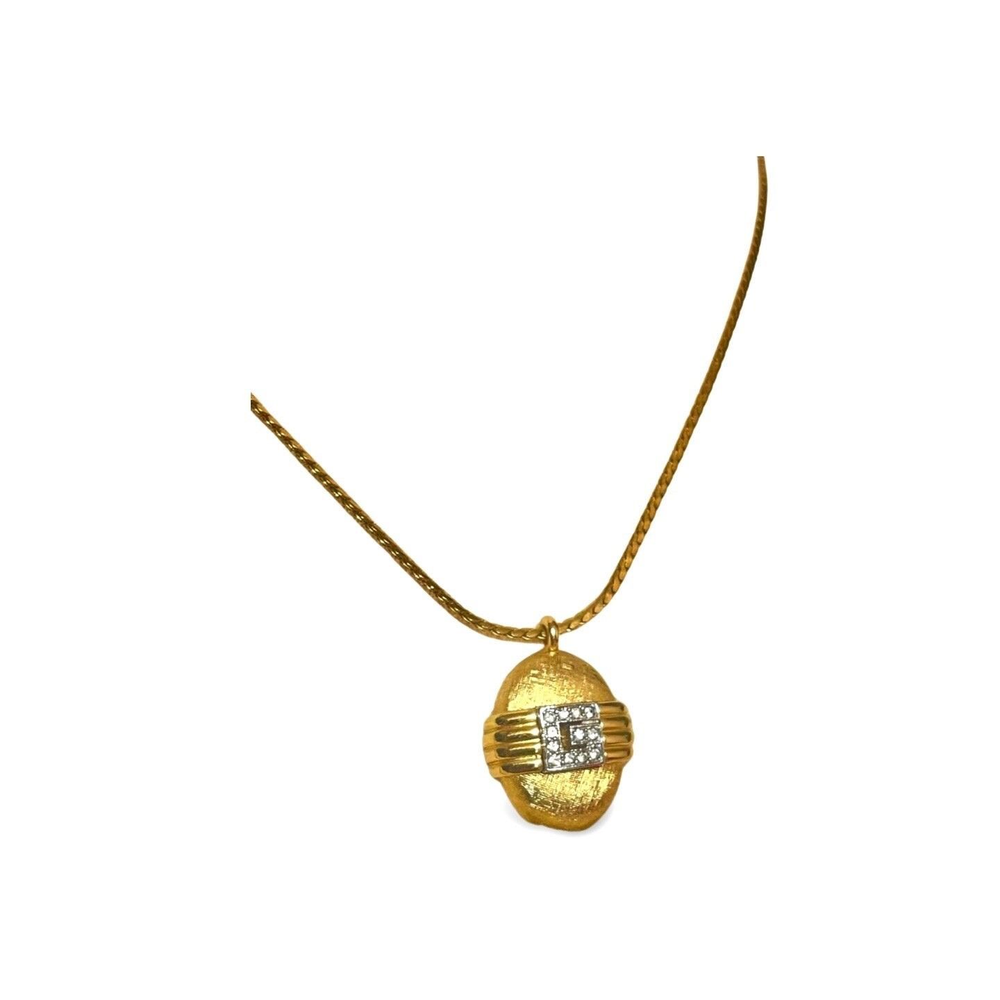 Givenchy Vintage Givenchy gold chain necklace with oval G logo top Size ONE SIZE - 8 Thumbnail