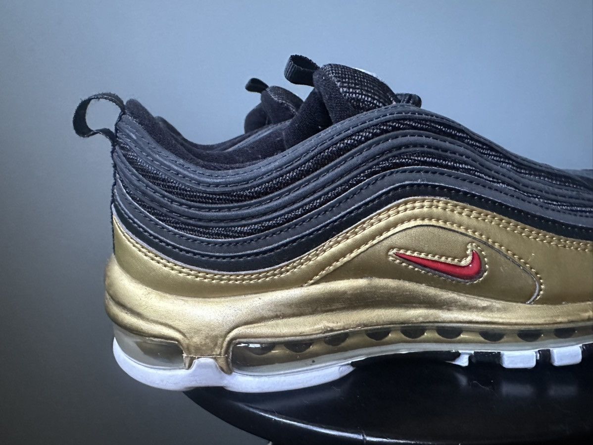 Nike Nike Air Max 97 Black Metallic Gold Low Top Shoes Size US 7.5 / EU 40-41 - 7 Thumbnail
