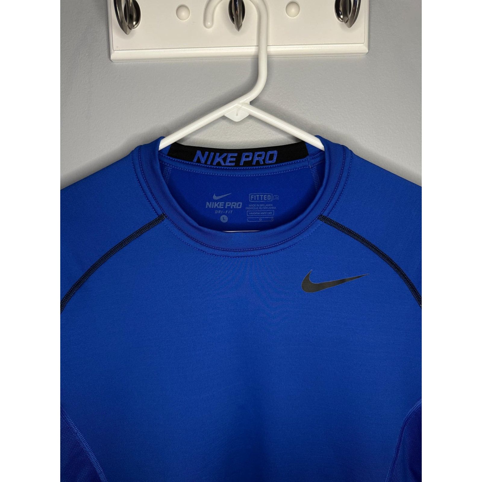 Nike Nike PRO Dri Fit Hyperwarm Fitted Compression Shirt Blue L Size US L / EU 52-54 / 3 - 5 Thumbnail