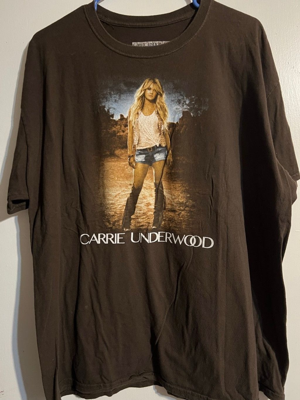 The Unbranded Brand Women's Unbranded Carrie Underwood Tour Tee L Brown White Size L / US 10 / IT 46 - 1 Thumbnail