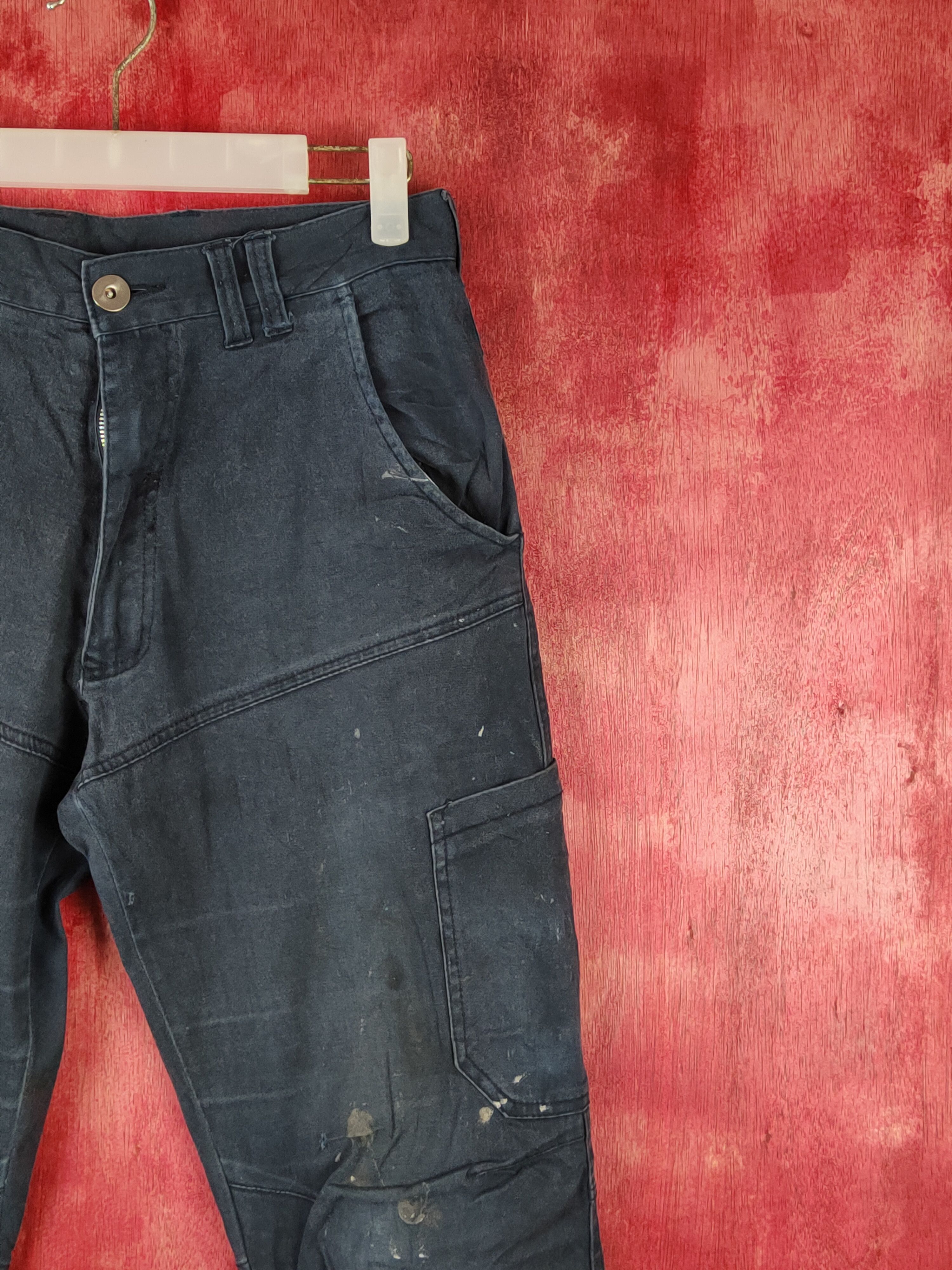 Japanese Brand Japanese Brand Dark Blue Multipocket Jogger Pants #S1272 Size US 29 - 5 Thumbnail
