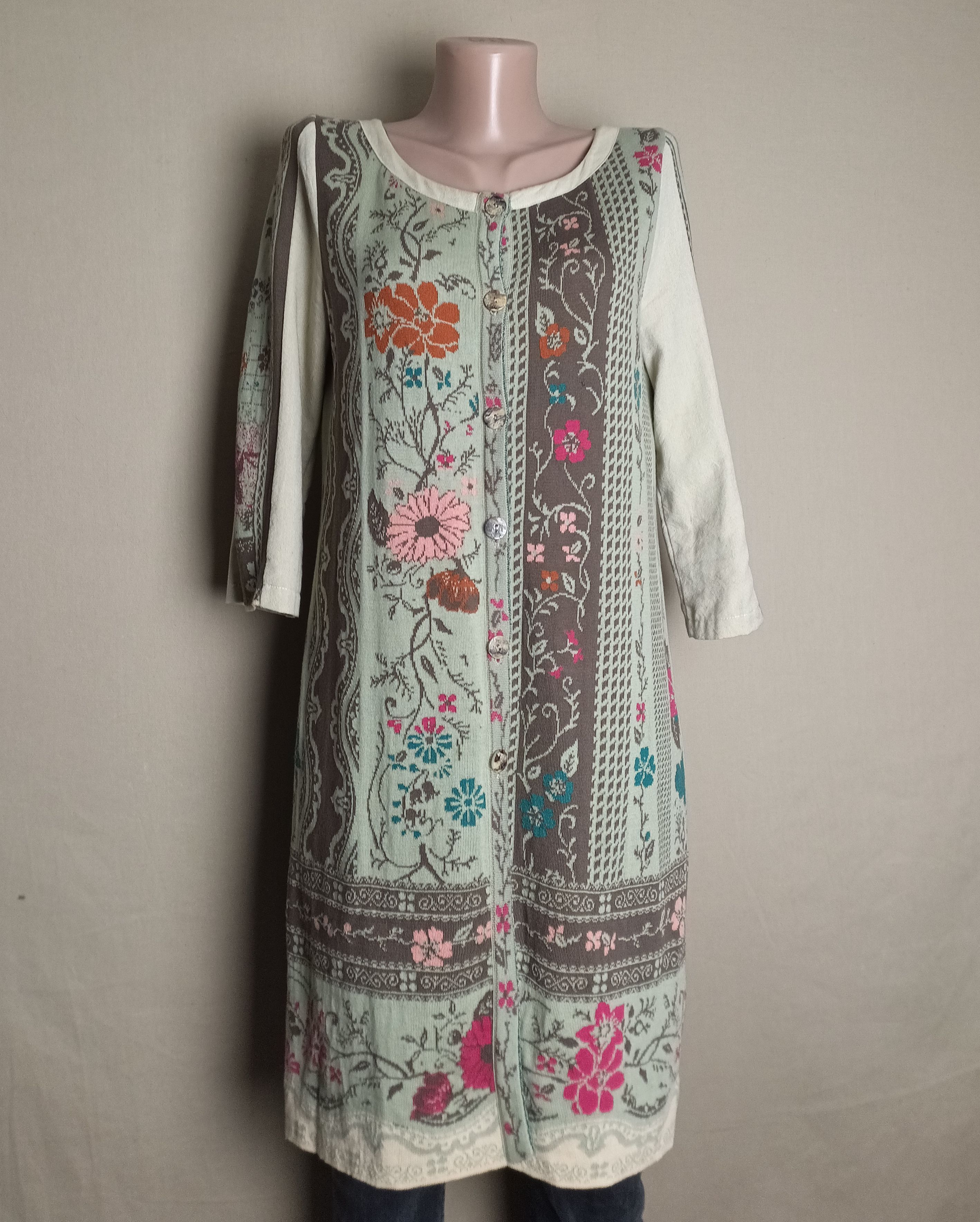 Other IVKO Multicolor Floral Cotton Knit Cardigan Size S Size S / US 4 / IT 40 - 5 Thumbnail