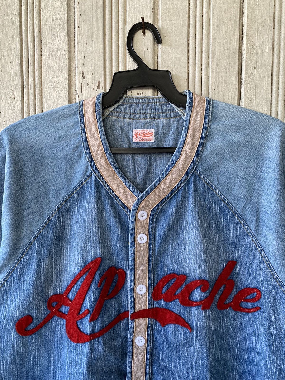 Vintage Vintage Rna Slang Baseball Denim Shirt Size US M / EU 48-50 / 2 - 3 Thumbnail