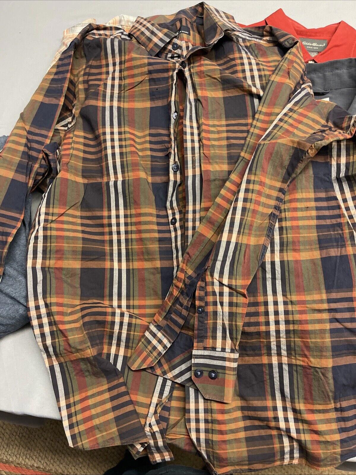 Designer Lot Of 6 Designer Mens Shirts, Large, Spotless! Size US L / EU 52-54 / 3 - 9 Thumbnail