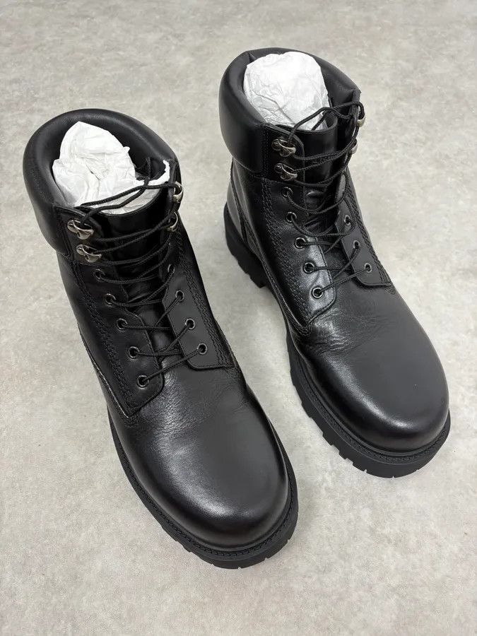 Givenchy Givenchy 4G Storm Calf Leather Black Lace Up Boots Size US 12 / EU 45 - 4 Thumbnail
