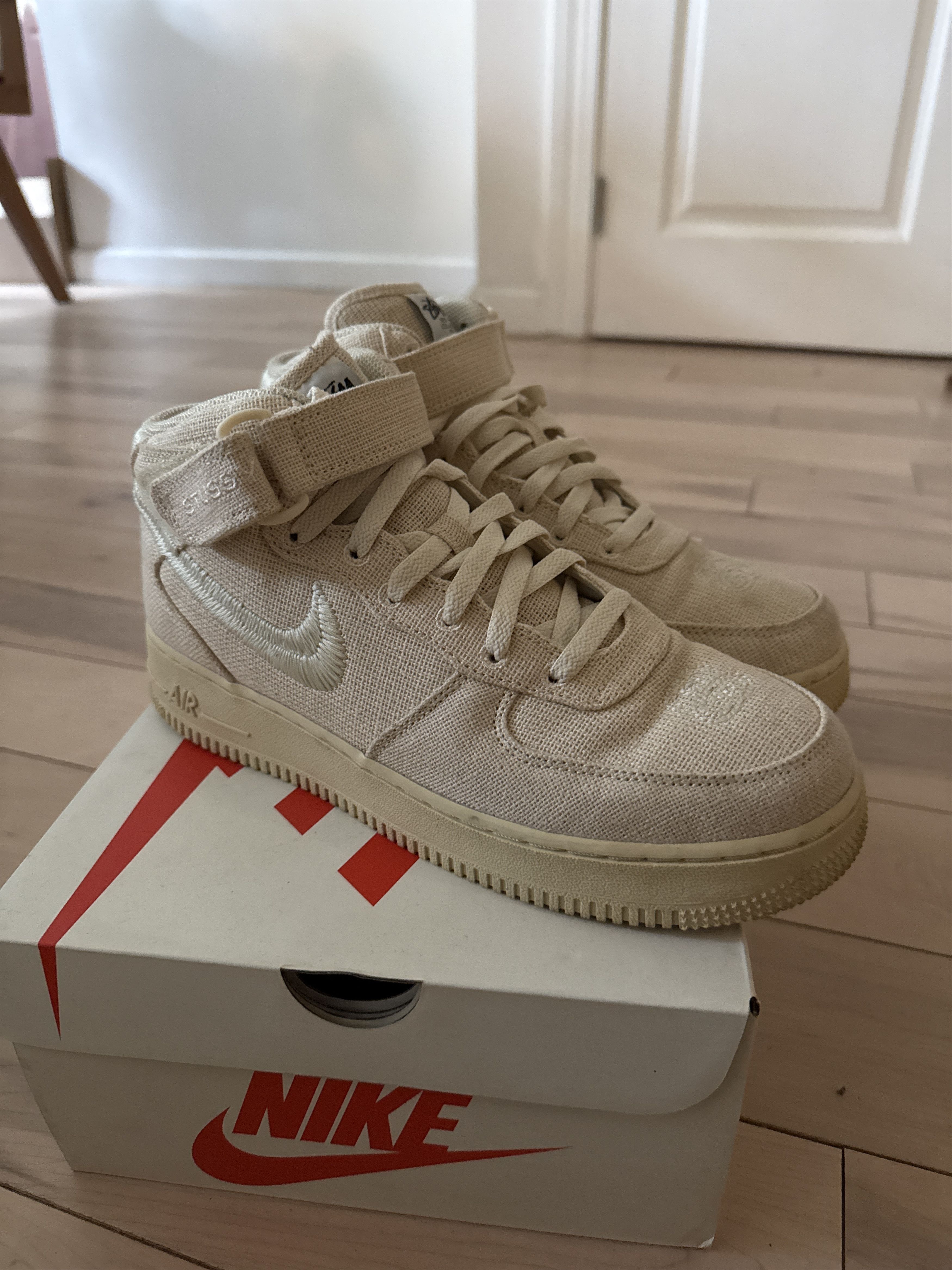 Nike × Stussy Air Force 1 ‘07 MID SP Nike x Stussy Sneakers Size US 9.5 / IT 39.5 - 1 Thumbnail
