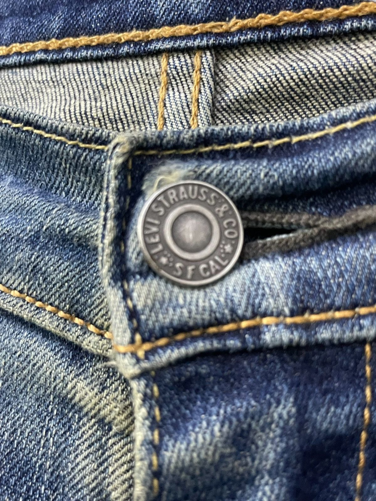 Levi's × Levi's Vintage Clothing × Vintage Vintage Levis 541 Distressed Crashed Tapered Leg Jeans Size US 34 / EU 50 - 9 Thumbnail